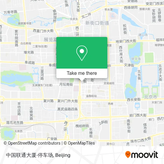 中国联通大厦-停车场 map