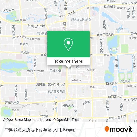 中国联通大厦地下停车场-入口 map