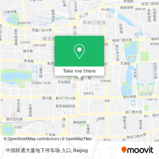 中国联通大厦地下停车场-入口 map