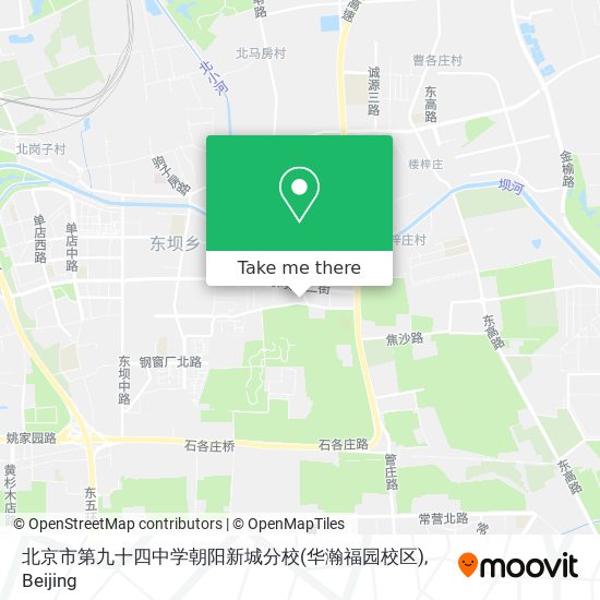 北京市第九十四中学朝阳新城分校(华瀚福园校区) map