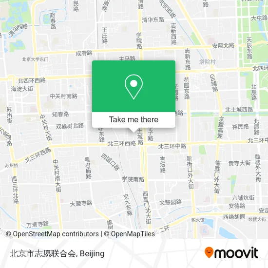 北京市志愿联合会 map