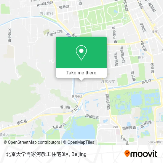 北京大学肖家河教工住宅3区 map