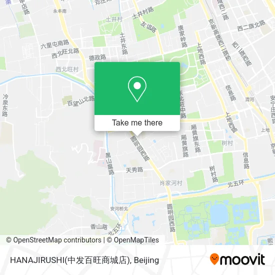 HANAJIRUSHI(中发百旺商城店) map