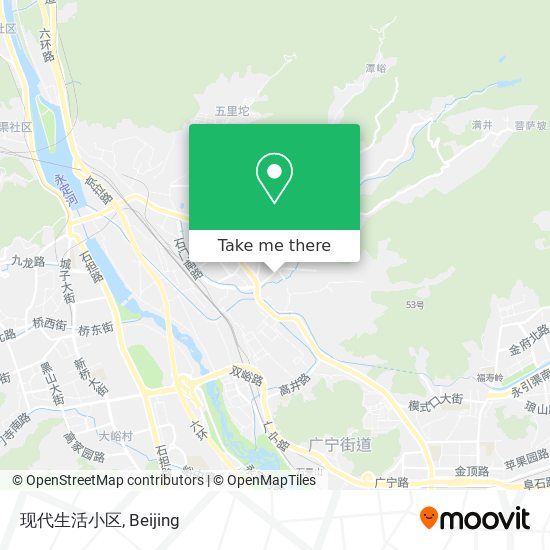现代生活小区 map