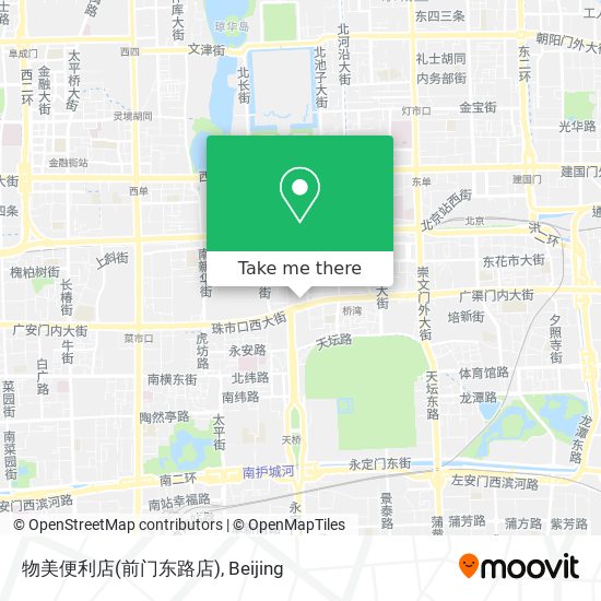 物美便利店(前门东路店) map