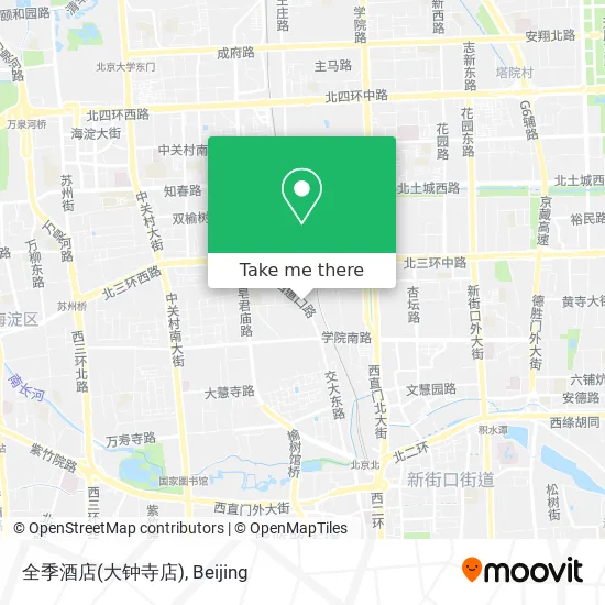 全季酒店(大钟寺店) map