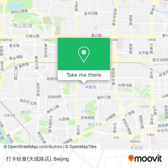 打卡轻食(大成路店) map