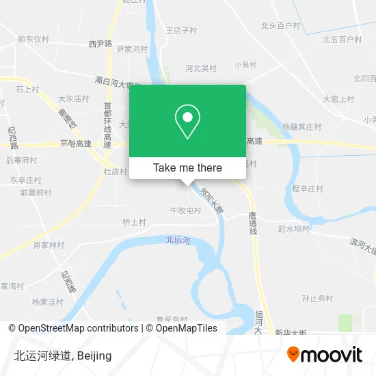 北运河绿道 map