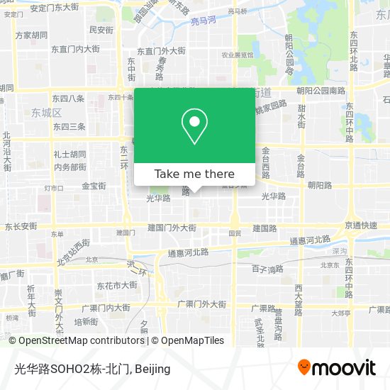 光华路SOHO2栋-北门 map