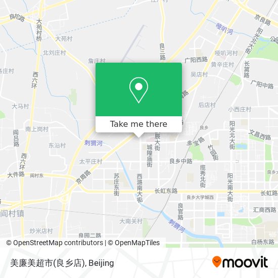 美廉美超市(良乡店) map