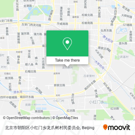 北京市朝阳区小红门乡龙爪树村民委员会 map