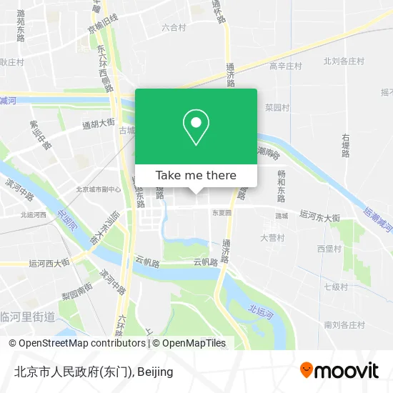 北京市人民政府(东门) map