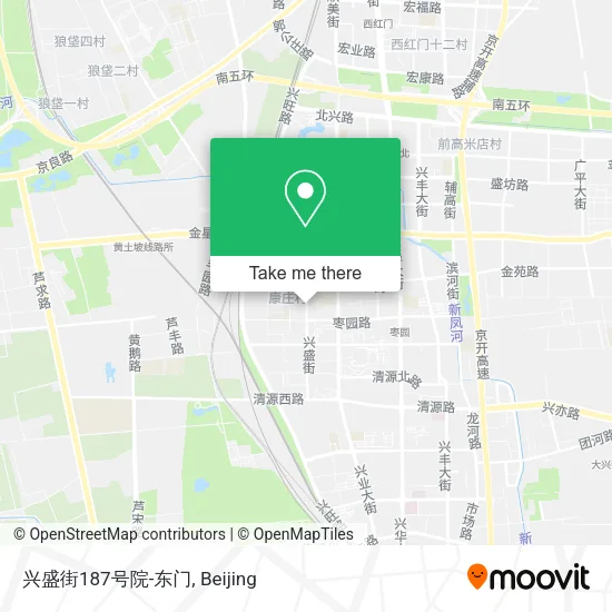 兴盛街187号院-东门 map