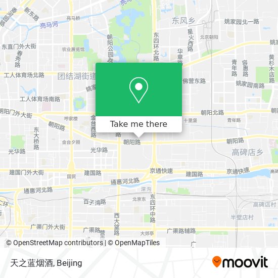 天之蓝烟酒 map