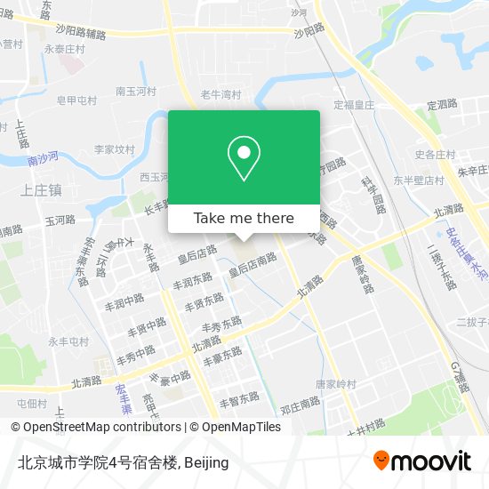 北京城市学院4号宿舍楼 map