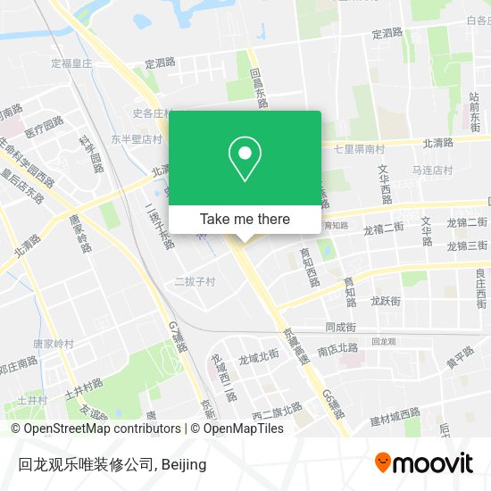 回龙观乐唯装修公司 map