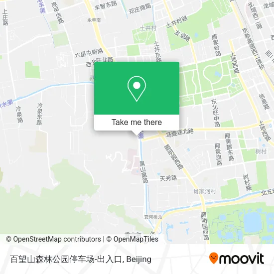 百望山森林公园停车场-出入口 map
