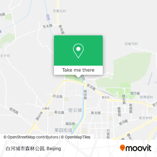 白河城市森林公园 map