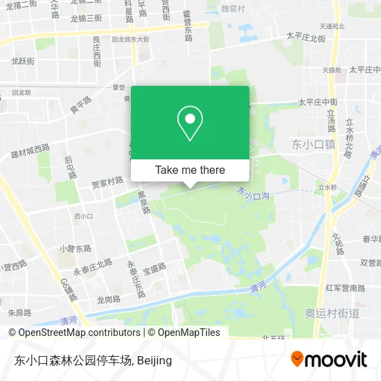 东小口森林公园停车场 map