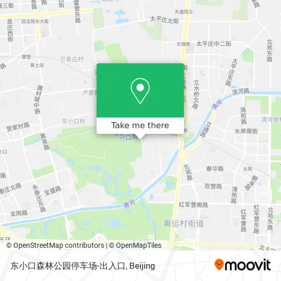 东小口森林公园停车场-出入口 map
