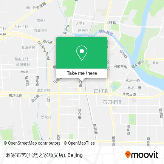 雅家布艺(居然之家顺义店) map