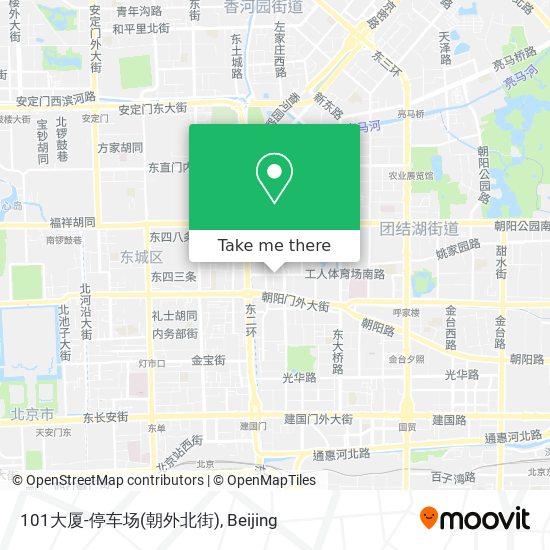 101大厦-停车场(朝外北街) map