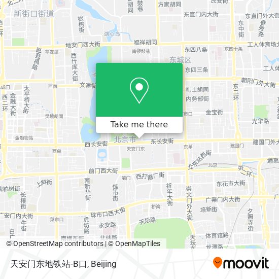天安门东地铁站-B口 map