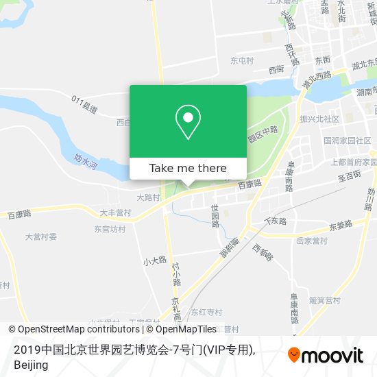 2019中国北京世界园艺博览会-7号门(VIP专用) map