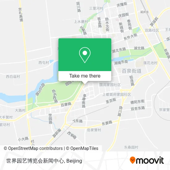 世界园艺博览会新闻中心 map
