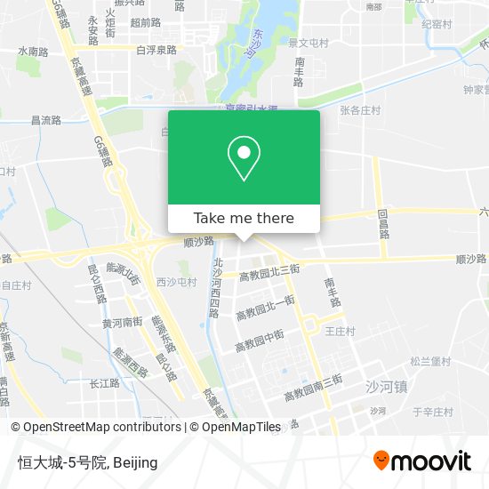 恒大城-5号院 map