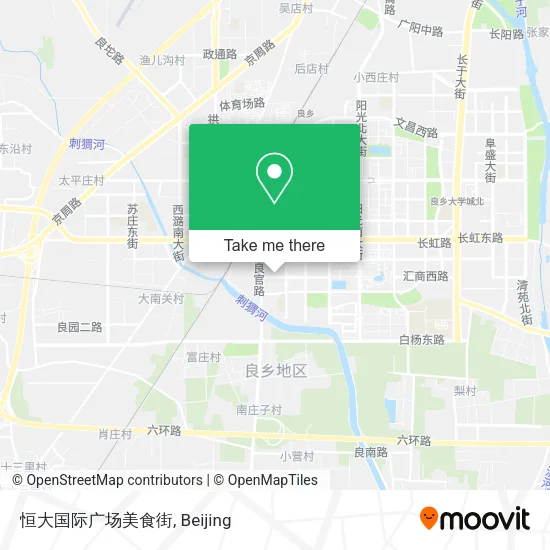 恒大国际广场美食街 map