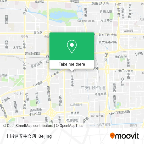 十指健养生会所 map