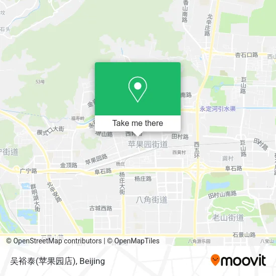 吴裕泰(苹果园店) map