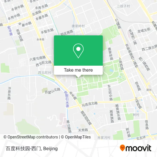 百度科技园-西门 map