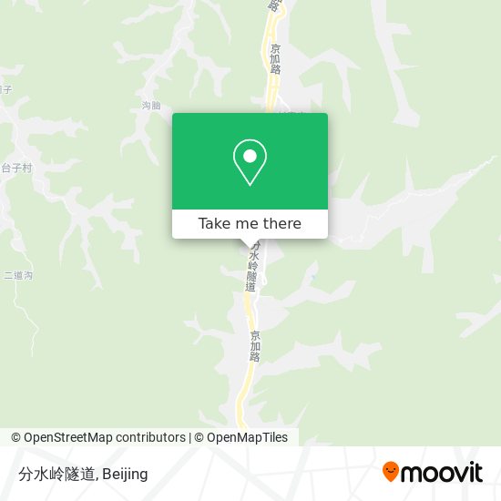分水岭隧道 map