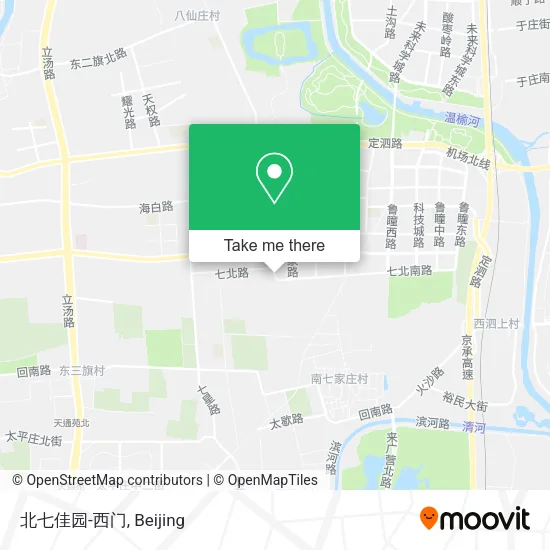 北七佳园-西门 map