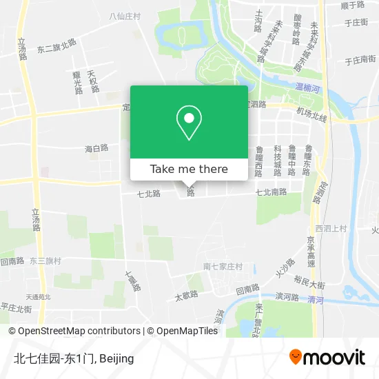 北七佳园-东1门 map