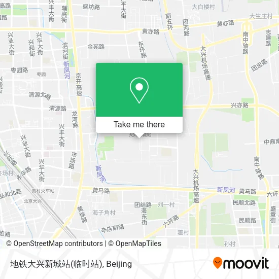 地铁大兴新城站(临时站) map