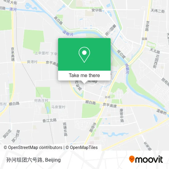 孙河组团六号路 map