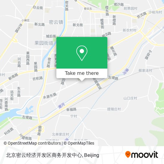 北京密云经济开发区商务开发中心 map