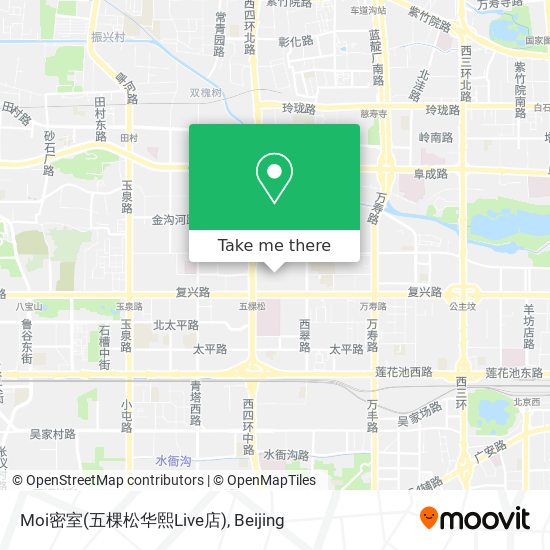 Moi密室(五棵松华熙Live店) map