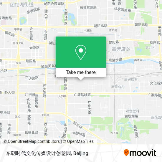 东朝时代文化传媒设计创意园 map