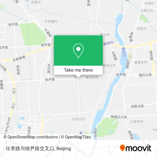 任李路与徐尹路交叉口 map