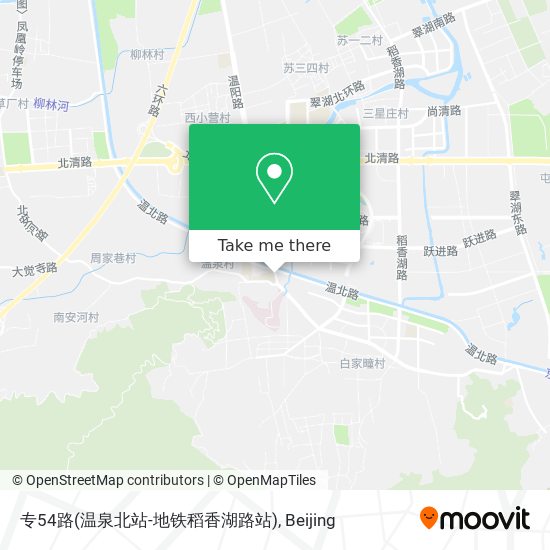 专54路(温泉北站-地铁稻香湖路站) map