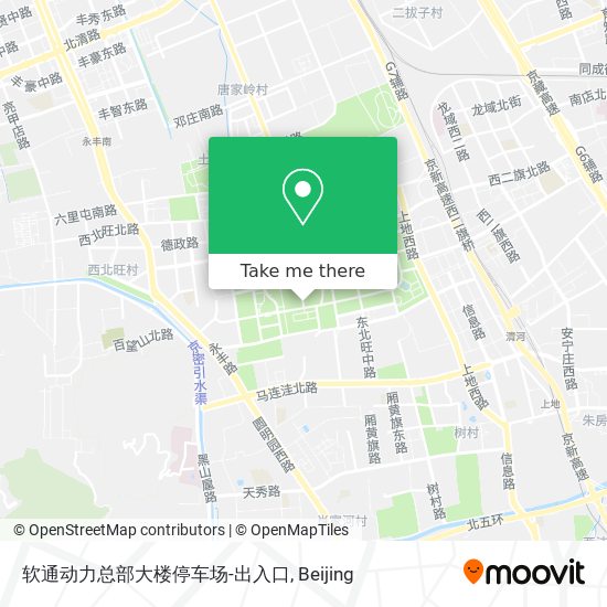 软通动力总部大楼停车场-出入口 map