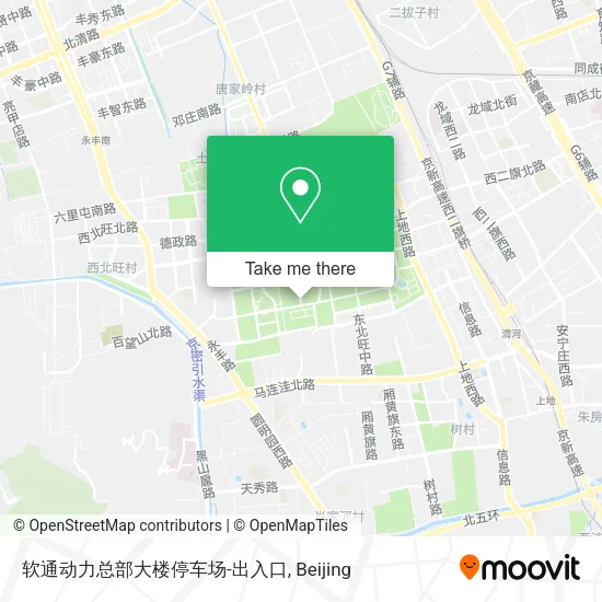 软通动力总部大楼停车场-出入口 map