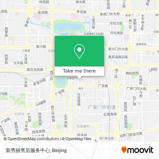 新秀丽售后服务中心 map