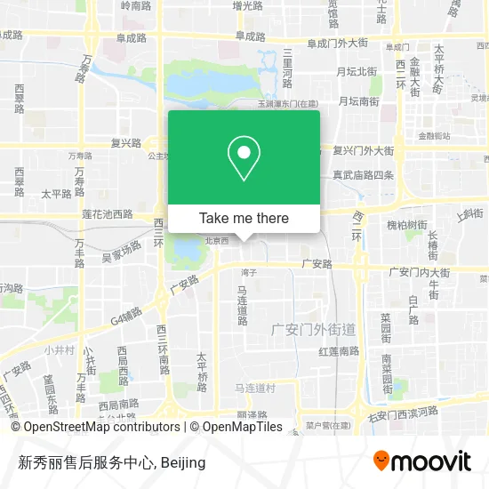新秀丽售后服务中心 map