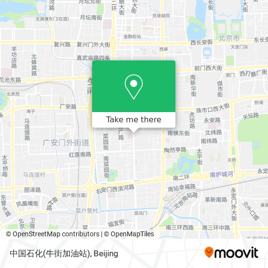 中国石化(牛街加油站) map