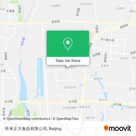 怀来正大食品有限公司 map
